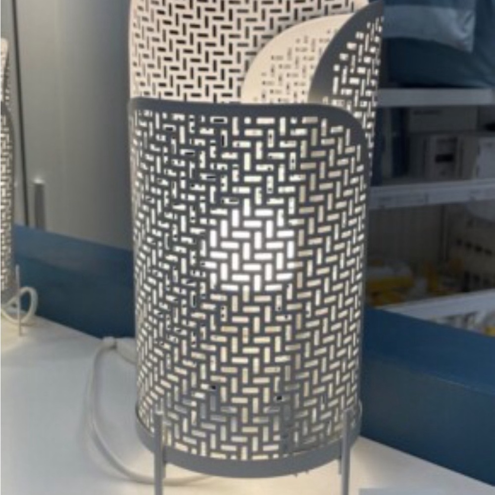 IKEA White Geometric Desk Lamp